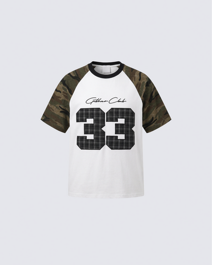 Vintage Camo Raglan T-Shirt New