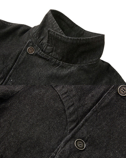 Cool Rugged Dual-Wear Raw Denim Jacket