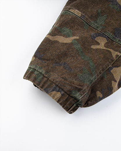 Camouflage Hooded Zip Jacket