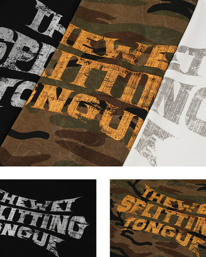 Camo Long Sleeve with Curved Blade Design