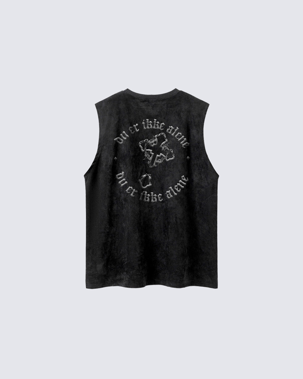 Gothic Cross Washed Sleeveless Tank