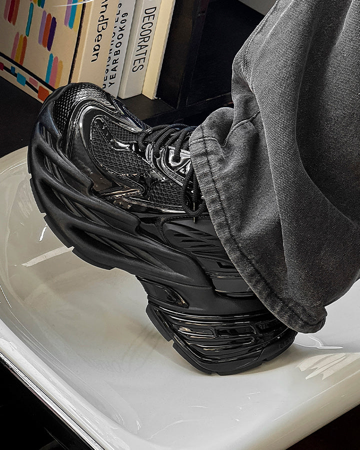 Mecha-Style Height-Increasing Chunky Sneakers