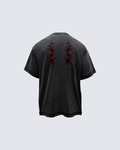 Gothic Angel Graphic Oversized T-shirt