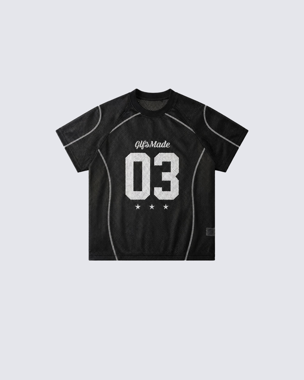 Minimal Retro Number Panel Jersey Tee