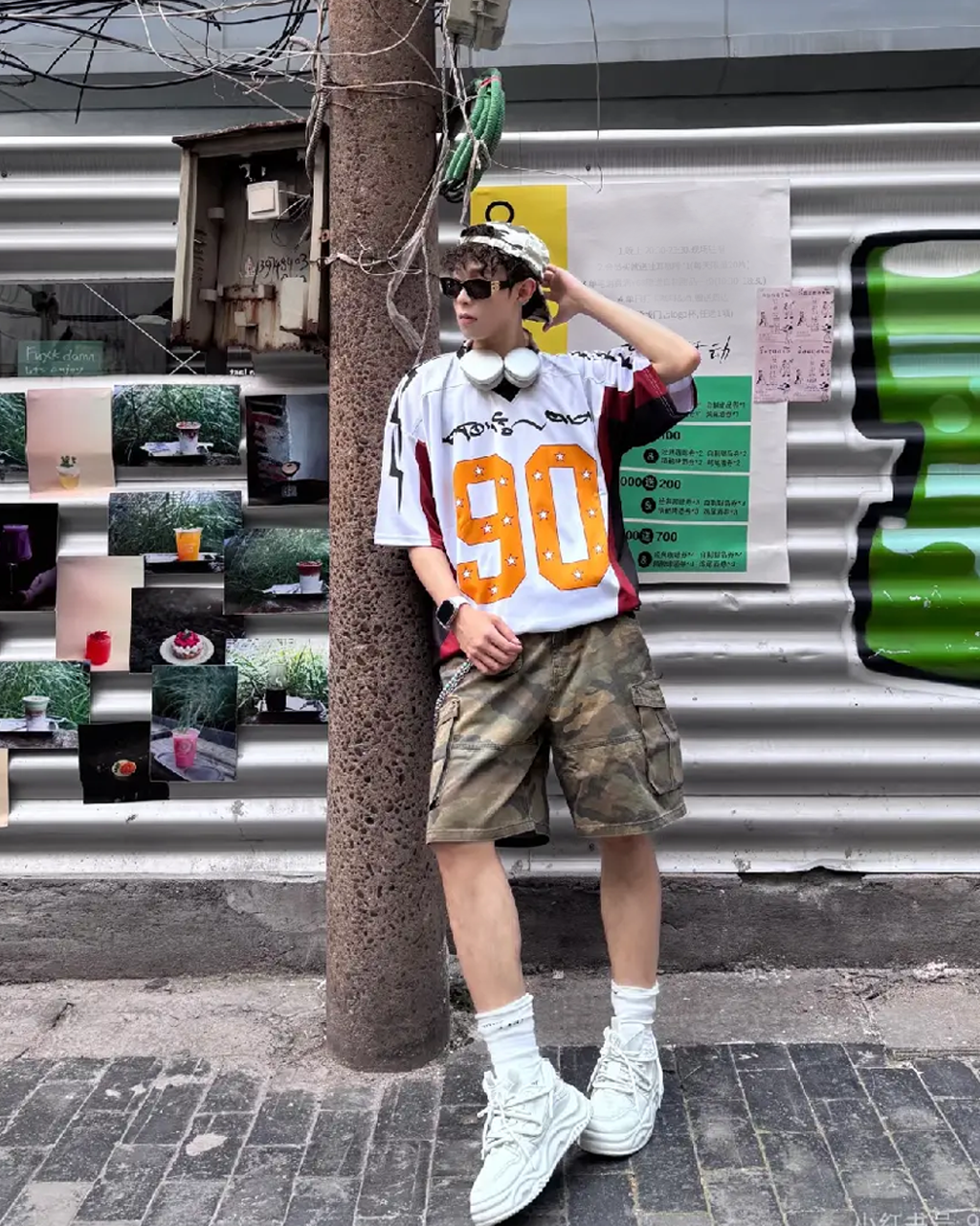 Number Print Color Block Jersey T-Shirt