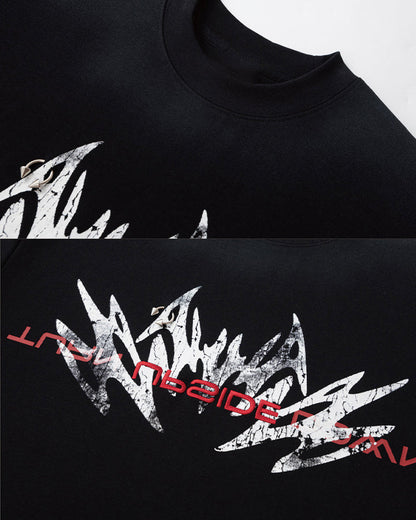 Distressed Graphic Oversized T-Shirt