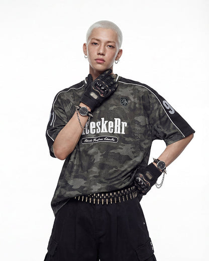 American Camo Jersey Short Sleeve T-Shirt