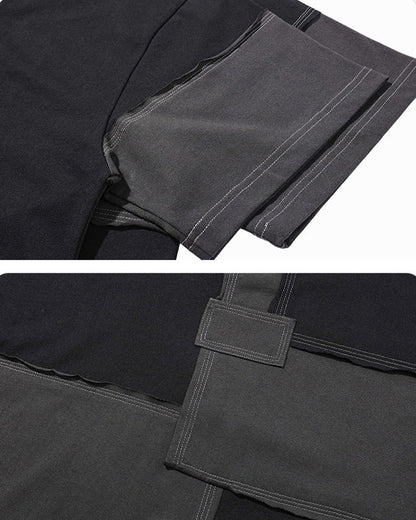 New Patchwork Panel Short Sleeve T-Shirt