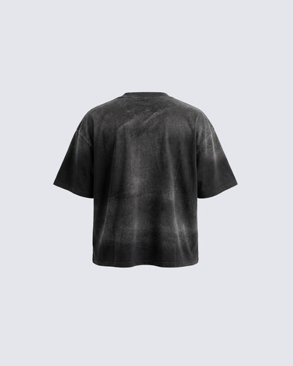 Boxy Sprayed Cotton Tee