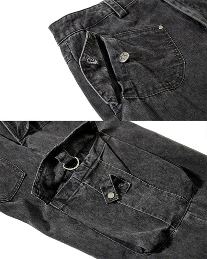 Side Drawstring Pleated Design Long Pants