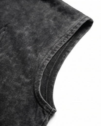 KIIKIO-New Washed Hooded Sleeveless Top