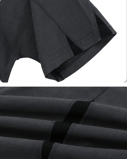 Asymmetrical Panel Spliced Short Sleeve T-Shirt