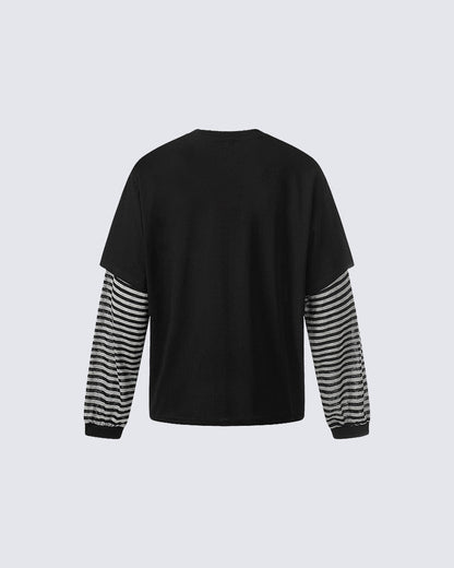 American Vintage Layered Long Sleeve T-Shirt