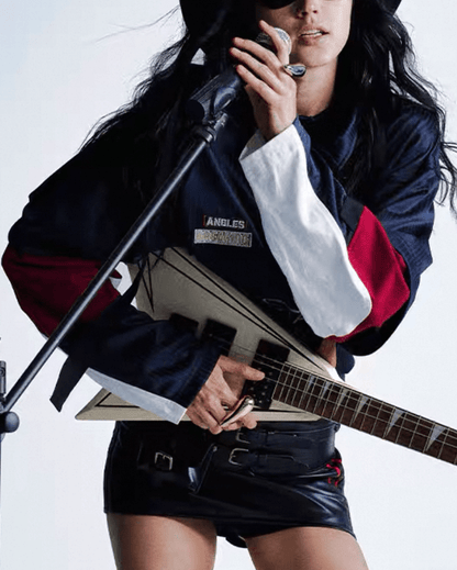 Colorblock Patchwork Polo Collar Long Sleeve T-Shirt