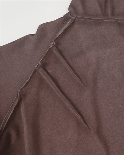 Washed Stitch Detail Oversized Hoodie