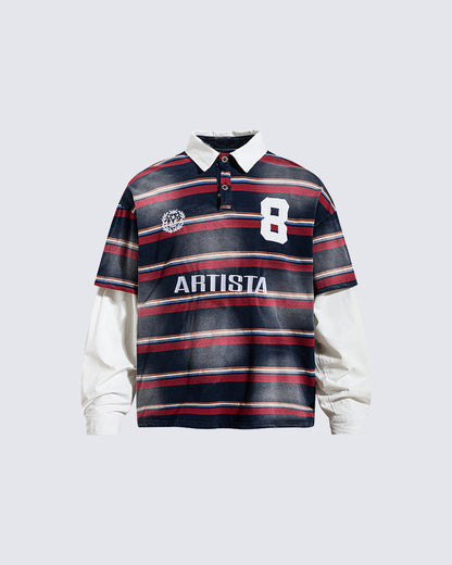 Layered Striped Long Sleeve T-Shirt