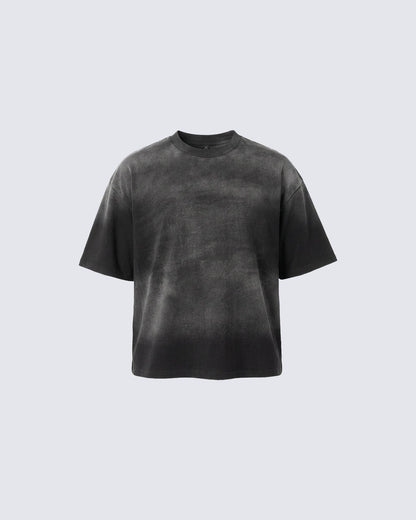 Boxy Sprayed Cotton Tee