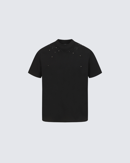 Studded Flame Spine T-Shirt