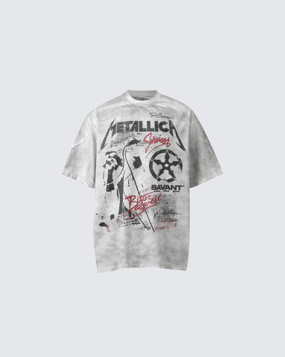 Loose American-style Printed Short-sleeved T-shirt