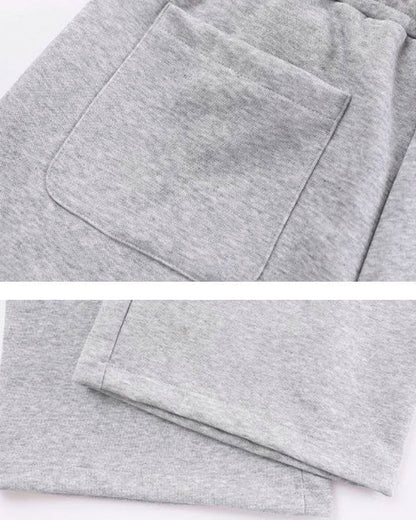 Striped Panel Wide Leg Sweatpants