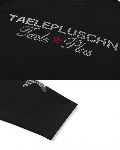 Rhinestone Star Graphic Long Sleeve Shirt
