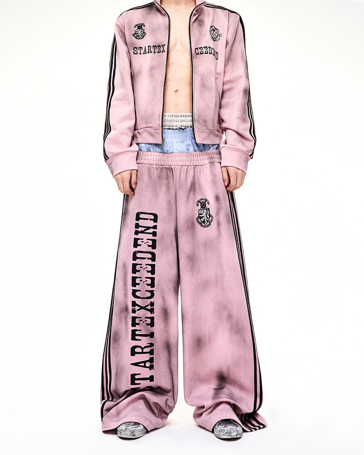 Double-Layer High Street Wide-Leg Pants