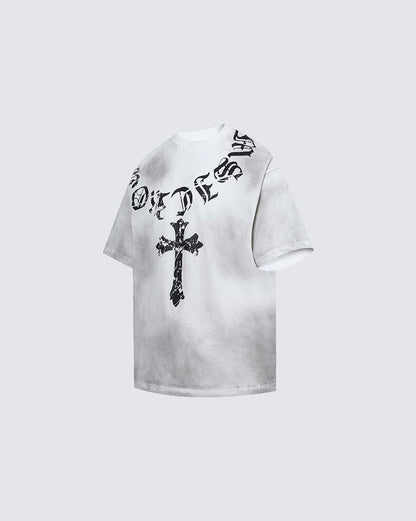 Vintage Dirty Spray Graphic Short Sleeve