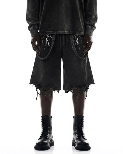 LIGHTNING Series | New Strap Wide-Leg Shorts