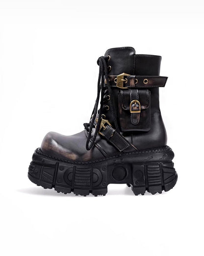 Gothic Punk Heavy-Duty Combat Boots