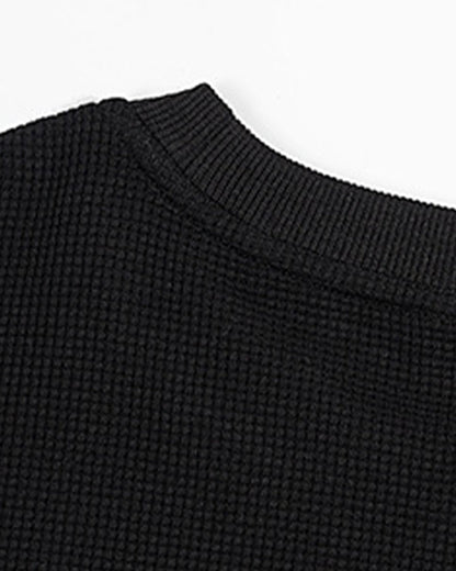 Minimal Ribbed Long Sleeve T-Shirt