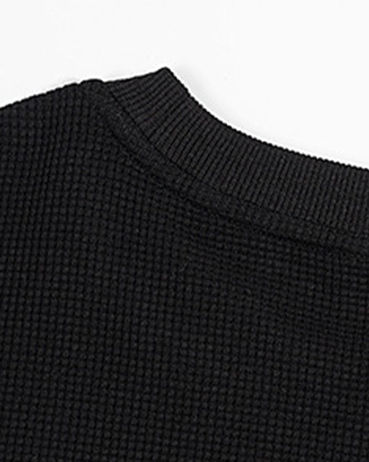 Minimal Ribbed Long Sleeve T-Shirt