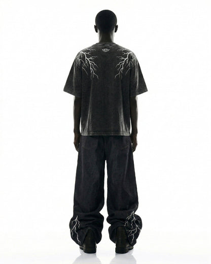 LIGHTNING Series | Double-Sided Embroidery Raw Denim