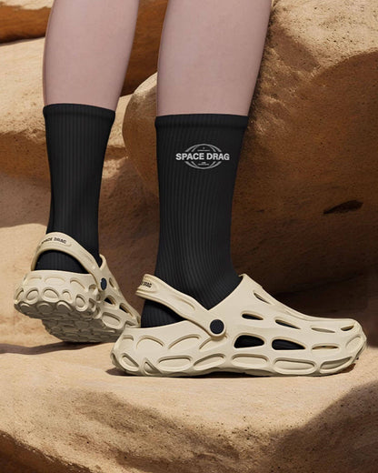 Futuristic Hollow-Out Strap Clog Sandals