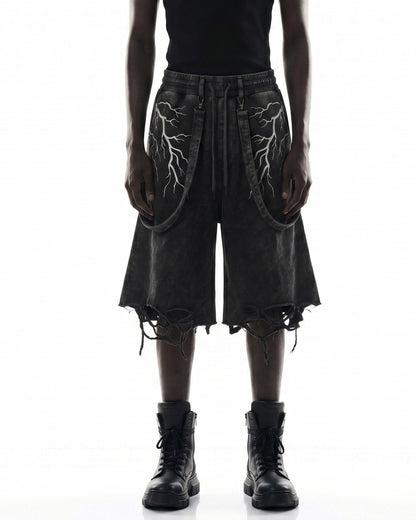 LIGHTNING Series | New Strap Wide-Leg Shorts