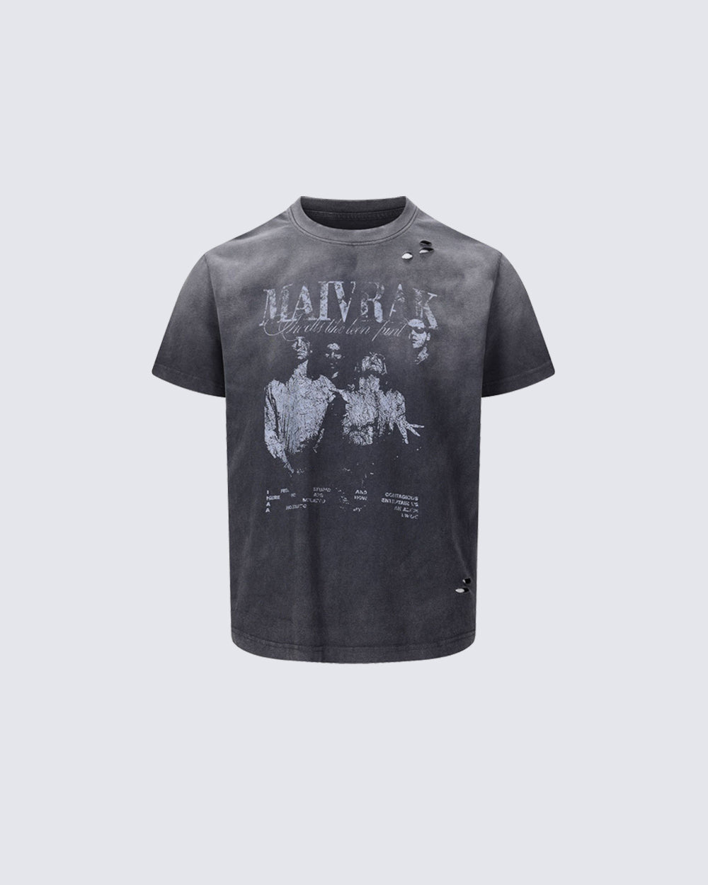Vintage Washed Distressed Portrait Graphic Tee
