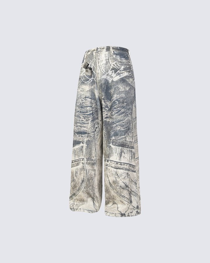 Vintage Washed Casual Pants