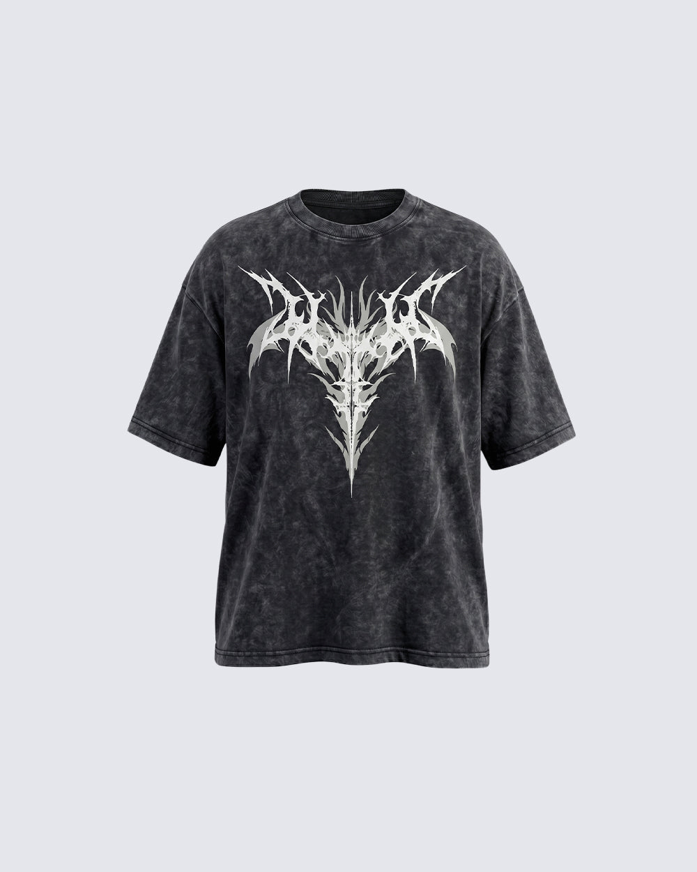 Vintage Bleach Wash Tribal Skull T-shirt