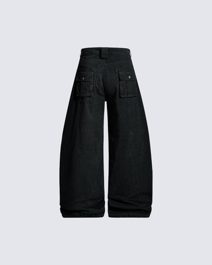 Loose Fit Vintage Utility Trousers