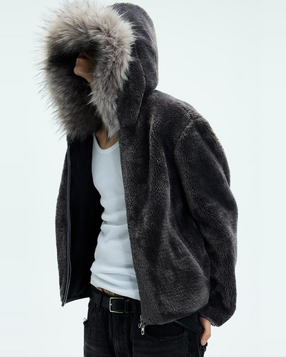 Fleece Hooded Padded Jacket