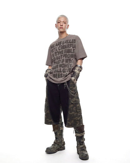 Hip-Hop Letter Print Short Sleeve T-Shirt New