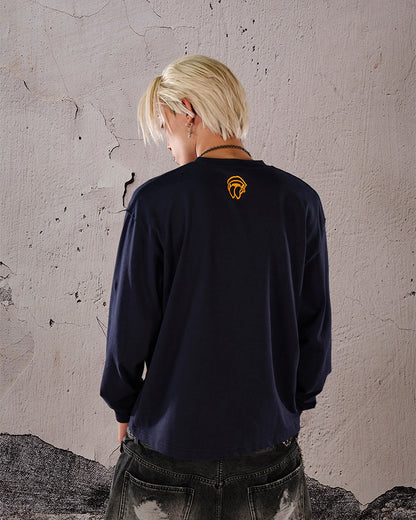 American Street Style Cotton Crewneck Sweatshirt