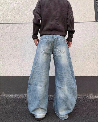 American Vintage Washed Hook Curved Jeans