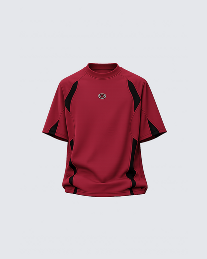 Contrast Panel Sport T-Shirt