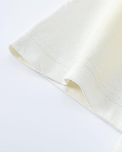 Retro Washed Unique Pleated Versatile T-Shirt