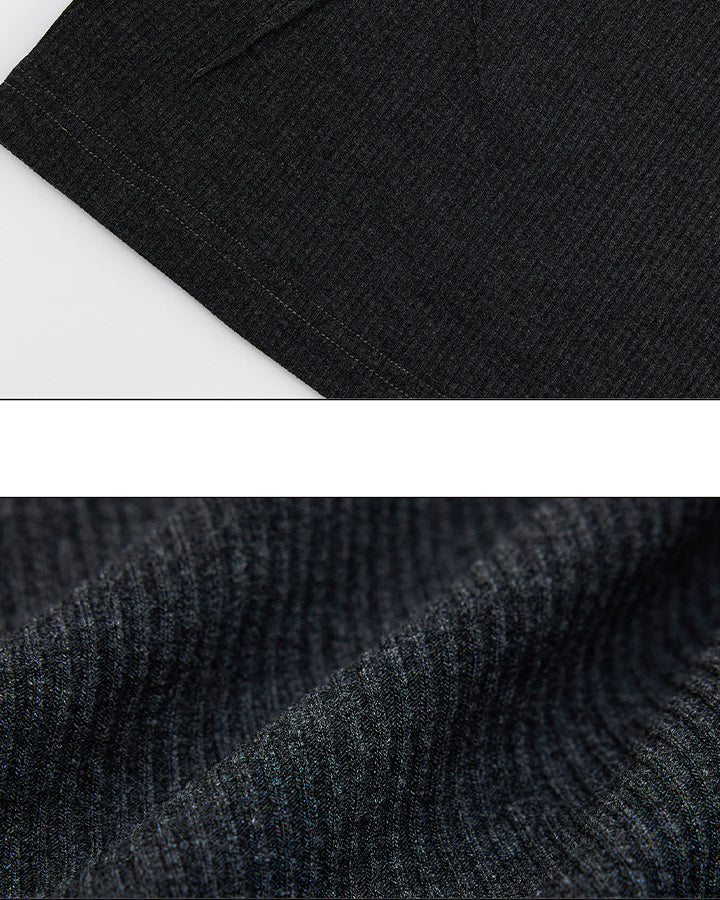 Deconstructed Slim Fit Solid T-Shirt