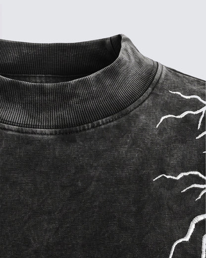LIGHTNING Series | Washed Layered Long Sleeve T-Shirt
