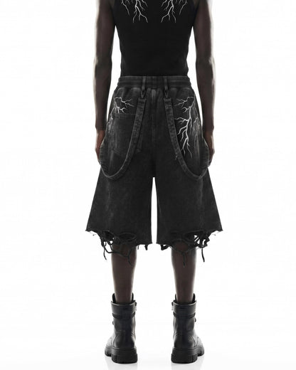 LIGHTNING Series | New Strap Wide-Leg Shorts