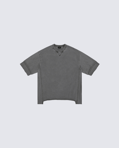 Oversized Vintage-Wash T-shirt - Gray