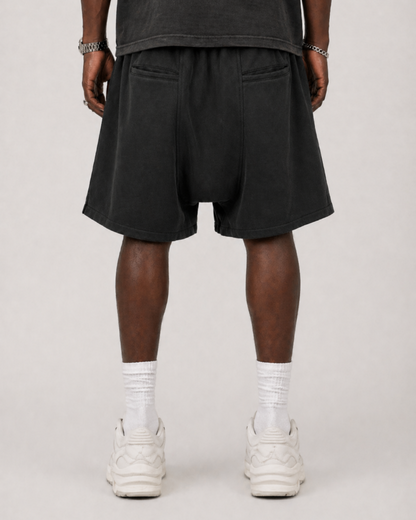 Minimal Zipper Detail Street Shorts