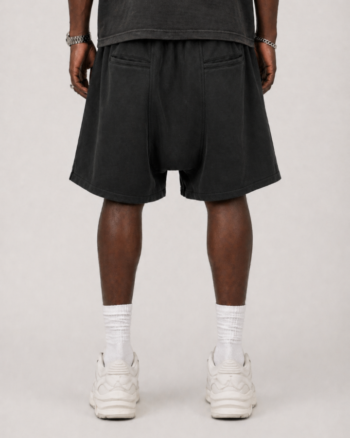 Minimal Zipper Detail Street Shorts